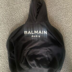 Balmain Paris Black Hoodie